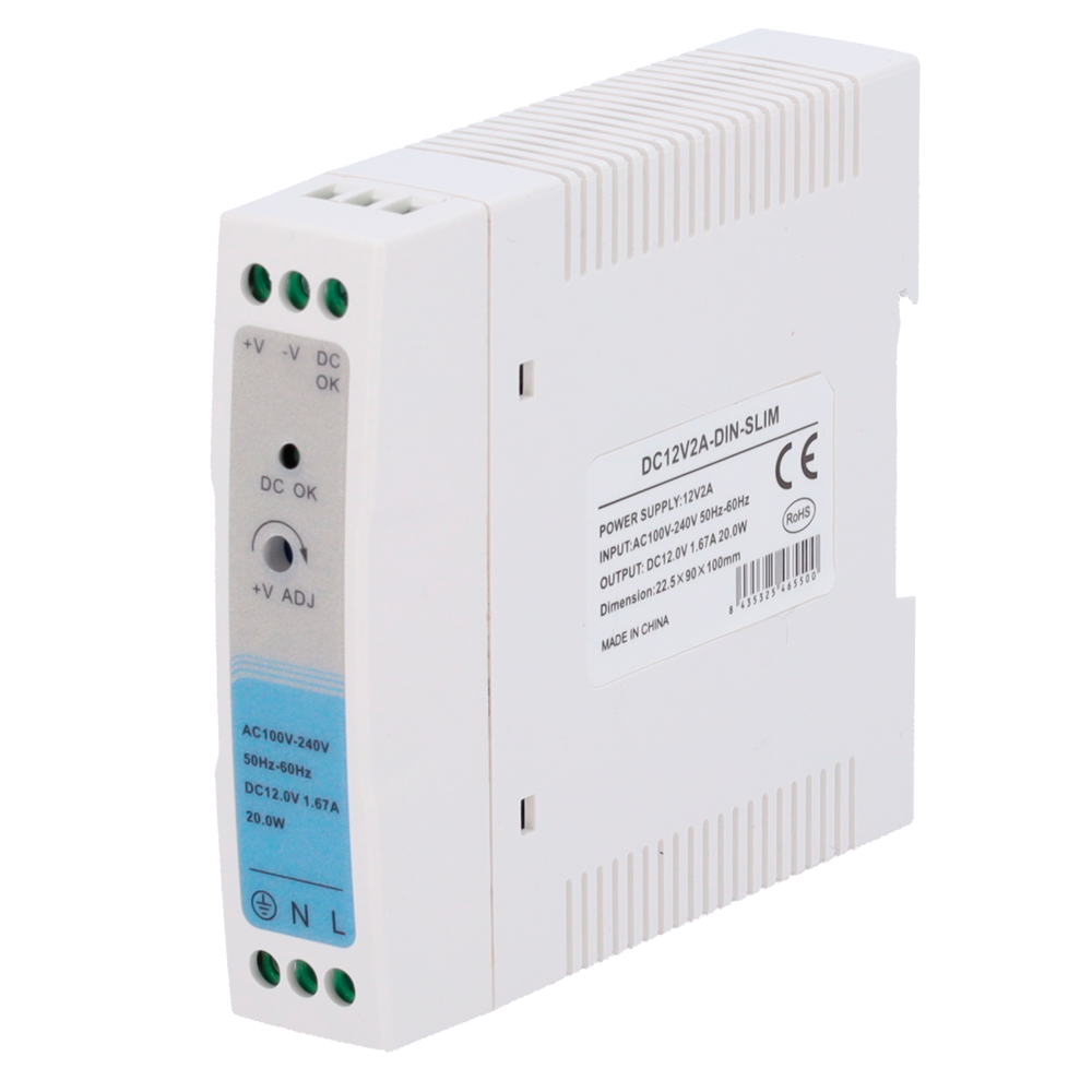 MARCA BLANCA DC12V2A-DIN-SLIM